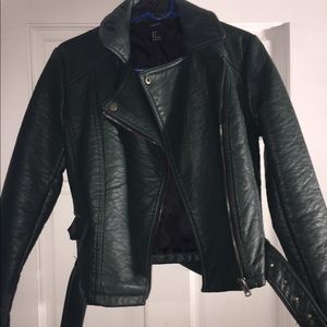 Faux Leather Biker Jacket